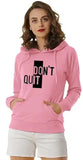 Stylish Pink Polycotton Printed Sweatshirts For Women