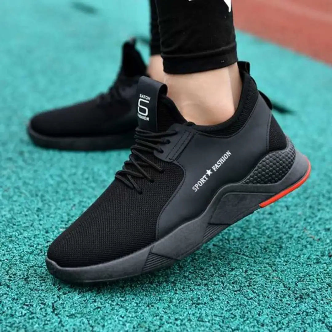 Sport Fashion Men's Black Sport Shoes