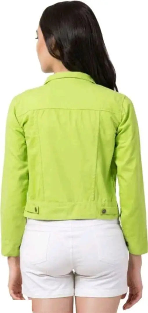 Womens Solid Cotton Jacket