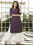 Gorgeous Rayon Embroidered Kurta With Pant For Women
