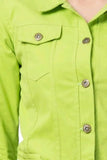 Womens Solid Cotton Jacket