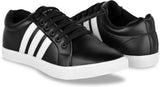 Trendy Black Solid Sneakers For Men
