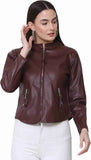 Trendy Leather Stylish Women Jacket
