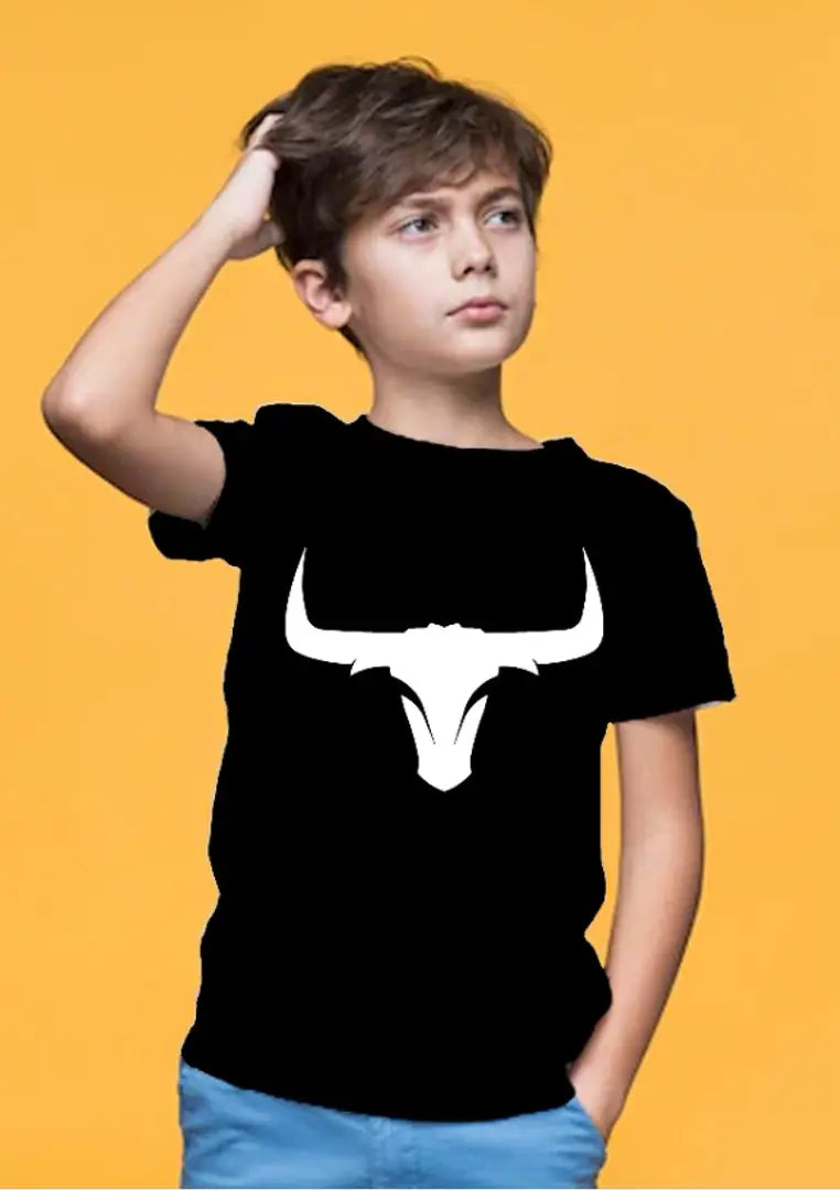 Black Polyester tshirt for kids