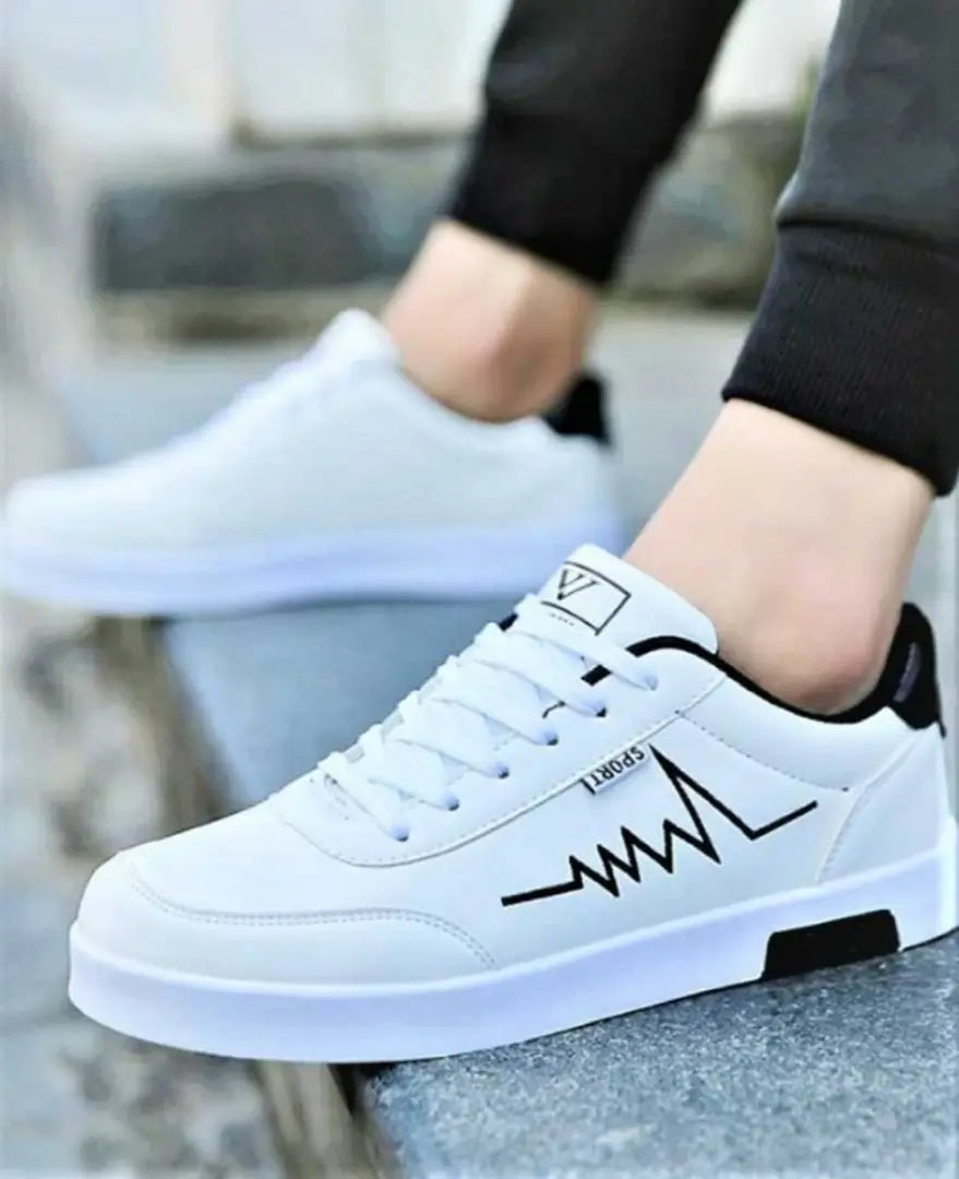 Classic Synthetic Solid Sneakers for Men