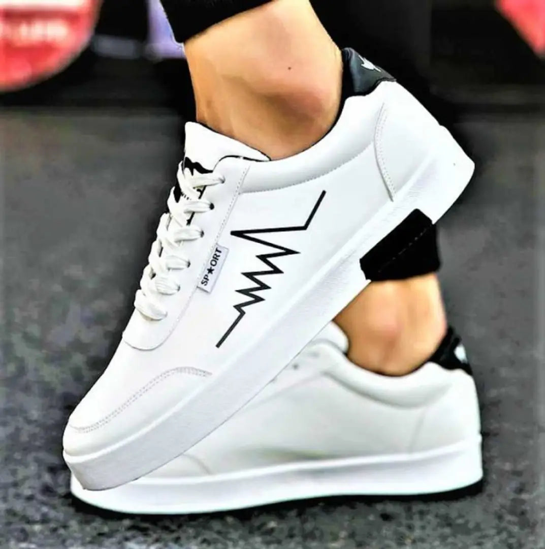Classic Synthetic Solid Sneakers for Men