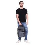 Craftly Office Backpack for Men and Women | Boys and Girls Laptop Bags |Waterproof |School and College Bags and Backpack with Rain Cover(Black Grey)