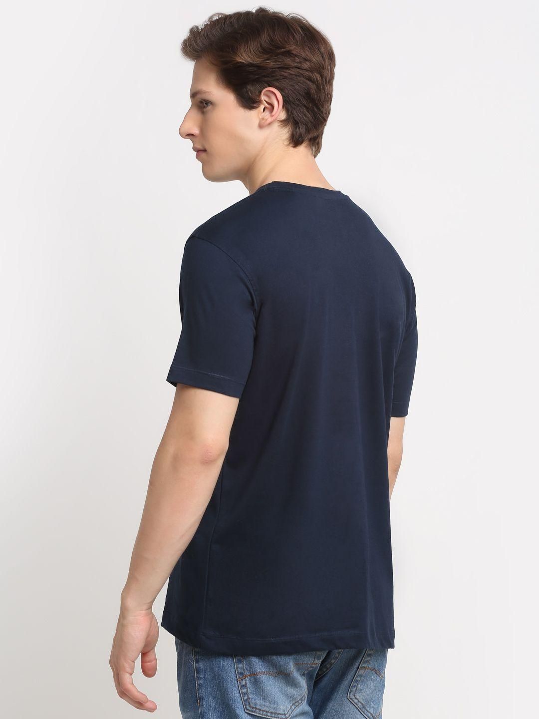 Cotton Printed Half Sleeves Round Neck Mens T-Shirt