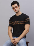 Rigo Cotton Printed Half Sleeves Round Neck Mens T-Shirt