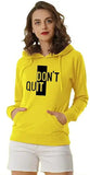 Stylish Yellow Polycotton Printed Sweatshirts For Women