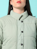 Campus Sutra Womens Polyester Solid Full Sleeve Jacket
