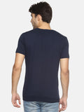 Masculino Latino Cotton Printed Half Sleeves Round Neck T-Shirt