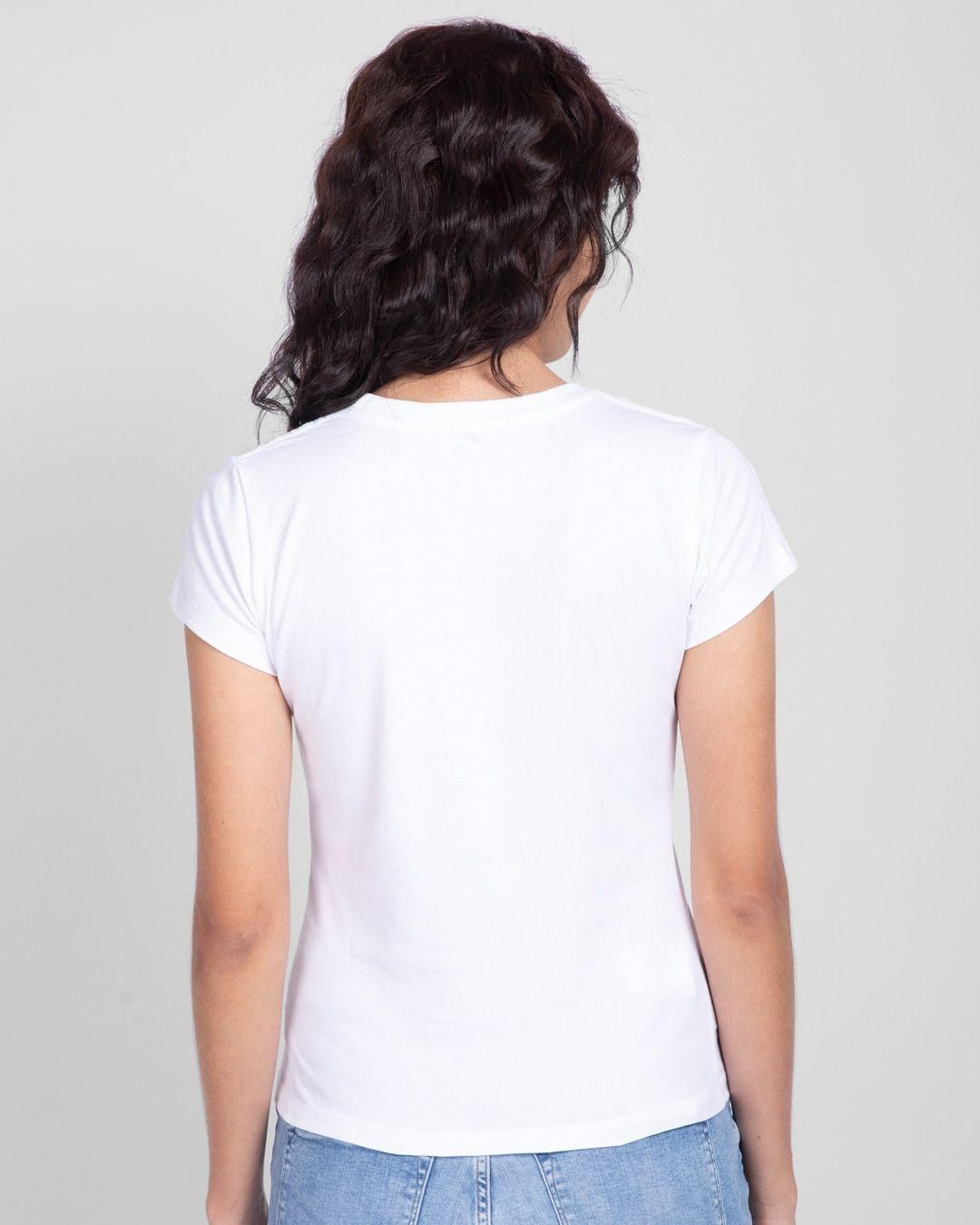Women's Cotton Blend Graphic Print T-Shirt Buy 1 Get 1 Free