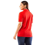 Lappen Fashion Women?s Cotton Polo T-Shirt | Half Sleeve with Collar | Regular Slim Fit Plain Solid Tshirts | Pure Cotton, Ultra Soft | with Button | Casual Stylish Look