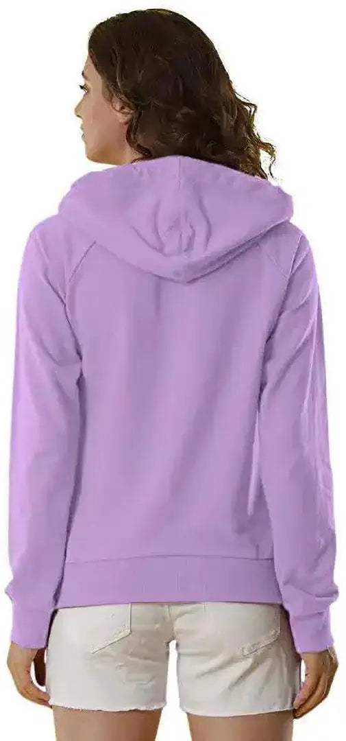 Stylish Purple Polycotton Printed Sweatshirts For Women