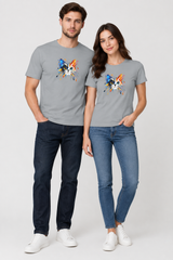 Silver Frost couple wearing Cat t-shirt